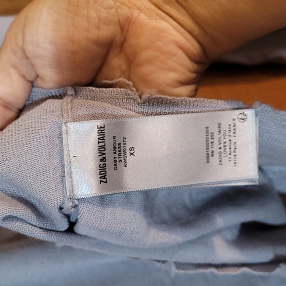 Zadig & Voltaire GABY AMOUR top BNWOT - Picture 7 of 8